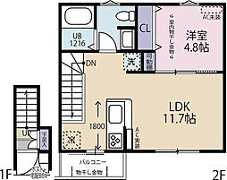 Lepoa Talo 1LDKの間取図画像