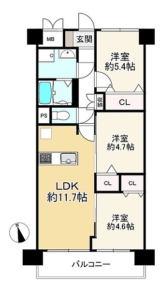間取りを拡大表示