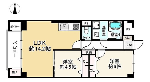 間取りを拡大表示