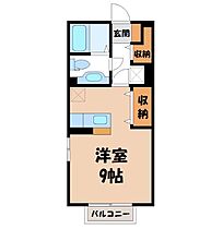 栃木県宇都宮市駒生2丁目（賃貸アパート1R・1階・30.27㎡） その2