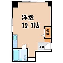 栃木県宇都宮市西大寛2丁目（賃貸マンション1R・3階・21.75㎡） その2