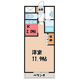 🉐敷金礼金0円！🉐日光線 鹿沼駅 徒歩20分