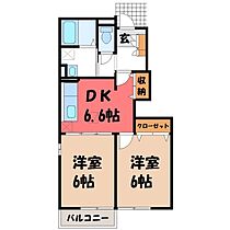 栃木県さくら市氏家（賃貸アパート2DK・1階・44.70㎡） その2