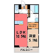 栃木県下野市駅東2丁目（賃貸アパート1LDK・1階・40.09㎡） その2