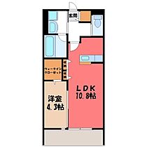 栃木県下野市祇園1丁目（賃貸アパート1LDK・2階・40.27㎡） その2