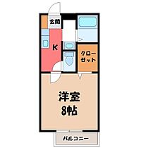 栃木県栃木市平井町（賃貸アパート1K・1階・27.08㎡） その2