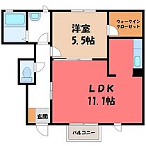 栃木県下野市駅東4丁目（賃貸アパート1LDK・1階・42.76㎡） その2