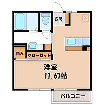 栃木県宇都宮市御幸ケ原町（賃貸アパート1R・1階・30.30㎡） その2