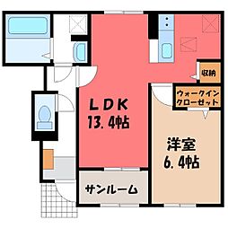 日光線 鹿沼駅 バス6分 緑町3丁目下車 徒歩19分