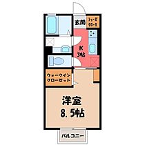 栃木県小山市城西1丁目（賃貸アパート1K・2階・30.05㎡） その2