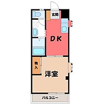 栃木県小山市城北3丁目（賃貸マンション1DK・1階・29.00㎡） その2