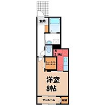 栃木県宇都宮市駒生1丁目（賃貸アパート1K・1階・33.20㎡） その2