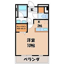 栃木県宇都宮市西原町（賃貸マンション1R・5階・36.27㎡） その2