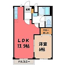 栃木県栃木市新井町（賃貸アパート1LDK・1階・39.73㎡） その2