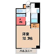 栃木県宇都宮市宿郷2丁目（賃貸マンション1K・2階・34.26㎡） その2