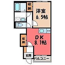 栃木県栃木市箱森町（賃貸アパート1DK・1階・39.58㎡） その2