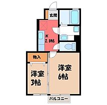 栃木県栃木市箱森町（賃貸アパート2K・1階・29.62㎡） その2