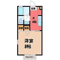 茨城県結城市国府町1丁目（賃貸アパート1K・2階・26.71㎡） その2