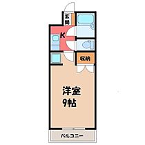 栃木県宇都宮市平松本町（賃貸マンション1K・4階・25.92㎡） その2