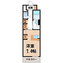 栃木県宇都宮市今泉町（賃貸マンション1K・1階・30.96㎡） その2