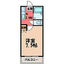 栃木県宇都宮市平松本町（賃貸アパート1K・2階・29.18㎡） その2