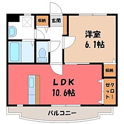 東北新幹線 小山駅 バス10分 喜沢南下車 徒歩2分