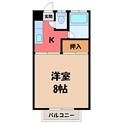 間取図画像 1K