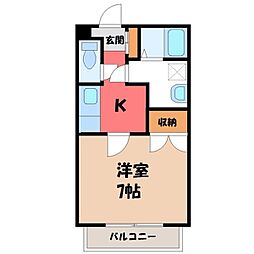 🉐敷金礼金0円！🉐東北本線 宇都宮駅 バス27分 宝木本町…