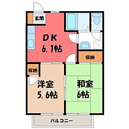 間取図画像 2DK