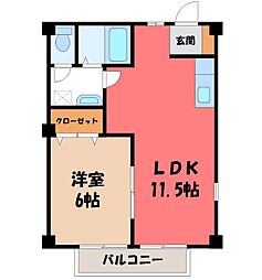 間取図画像 1LDK