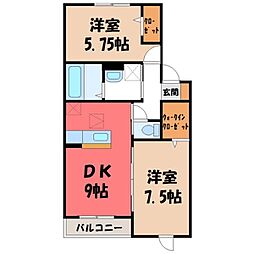 間取図画像 2DK