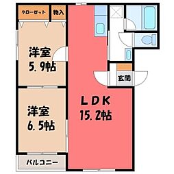 間取図画像 2LDK