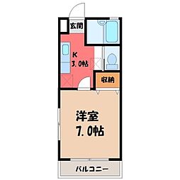 間取図画像 1K