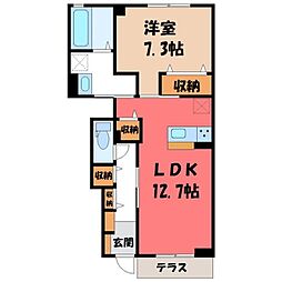 大和3 1LDKの間取図画像