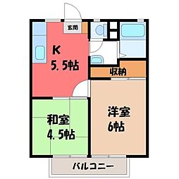 菊地ハイツ B 2階/-
