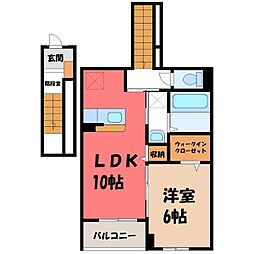 西原1丁目アパート (028604201) 2階