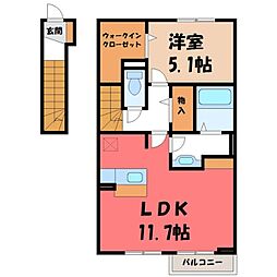 カーサ クラシオン A 2階