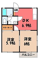リバーサイド中の宿 B 2階/-