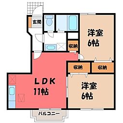JR東北本線 雀宮駅 バス15分 台新田神社前下車 徒歩5分 1階/-
