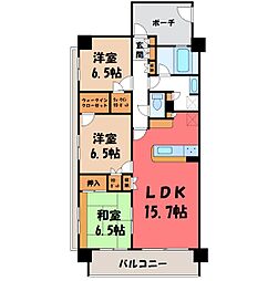 サンクレイドル宇都宮操町ウィンフォート 2階