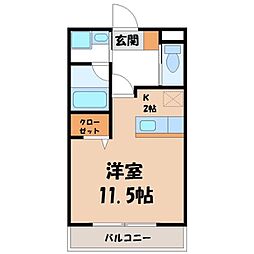 クライムドア ワンルームの間取図画像