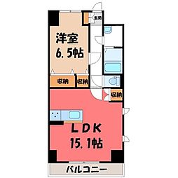 フォルテ 1LDKの間取図画像