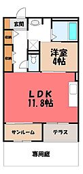 スイートモダン東宿郷3丁目新築マンション 1LDKの間取図画像
