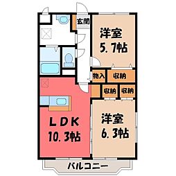 林マンション F 2階/-