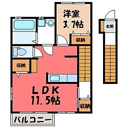 ブラン・ノワールE 1SKの間取図画像