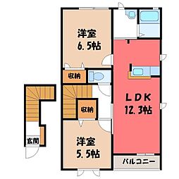 レジェンド・ヤマト新栃木 A 2階