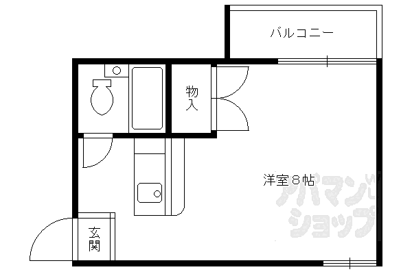 ハイツアシスト 203｜京都府京都市伏見区深草芳永町(賃貸アパート1K・2階・24.00㎡)の写真 その2