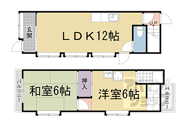 京都府京都市山科区大塚元屋敷町(賃貸一戸建2LDK・--・50.00㎡)の写真 その2