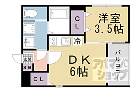 京都府京都市山科区竹鼻扇町（賃貸アパート1DK・1階・25.93㎡） その2