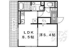 京都府京都市山科区大宅打明町（賃貸アパート1LDK・2階・35.27㎡） その2